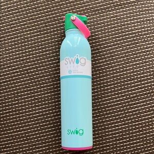 Swig Life Flip and Sip Bottle aqua and pink